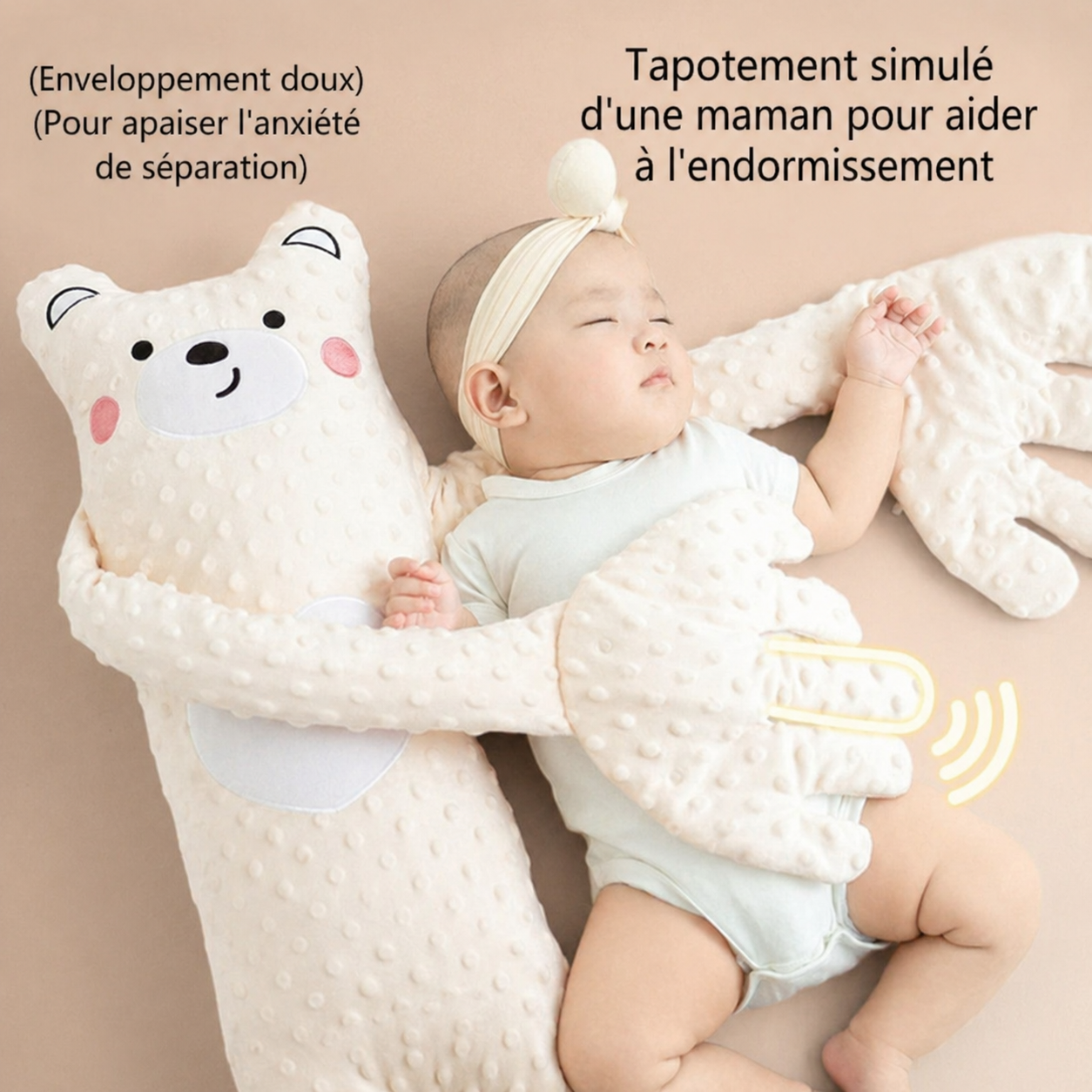 Soothing Rhythmic Tapping Bear – Gentleness and Comfort for Baby's Sleep