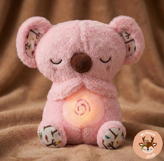Peluche koala apaisante avec mouvement et lumière